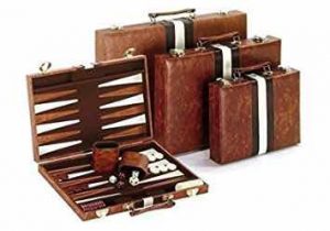 Recreational Board Game Vinyl Backgammon Set