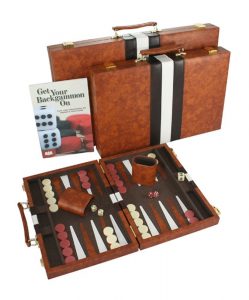 number 1 top backgammon set and case