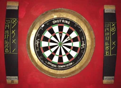 How to clean a dart board