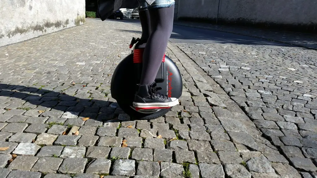 electric unicycle on bricks