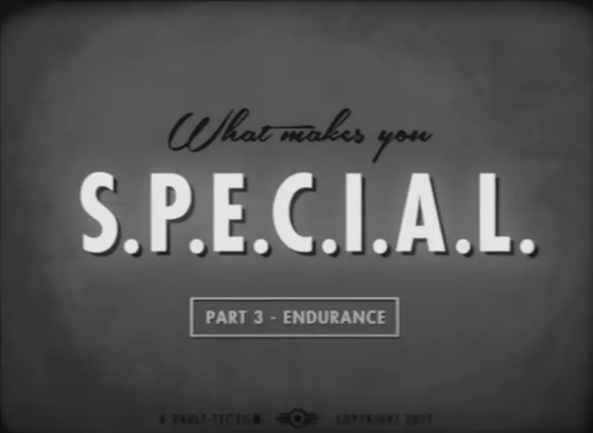 Fallout 4 S.P.E.C.I.A.L. Video pt. 3: Endurance