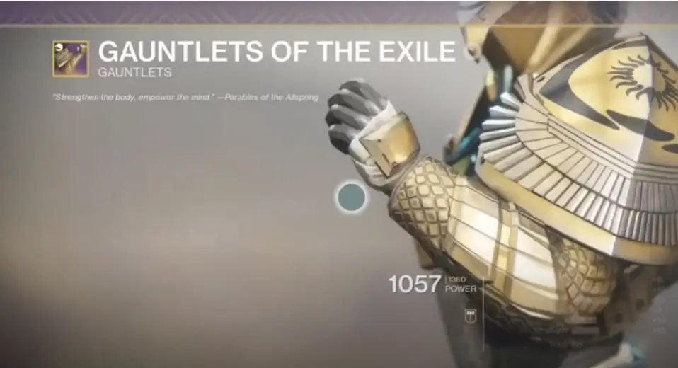 Gauntlets of the Exile in Destiny 2 